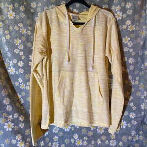 Yellow Striped Hoodie by